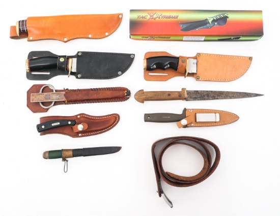 FIXED BLADE KNIVES LOT OF 10