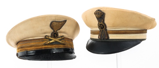 WWII ITALIAN ARMY OFFICER SUMMER DRESS HATS