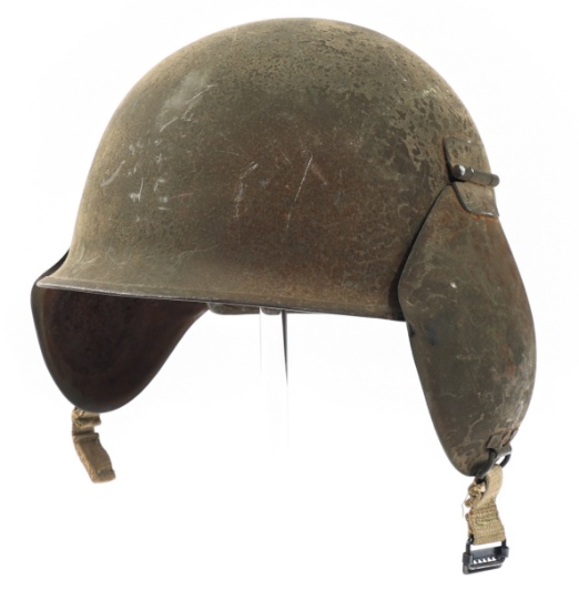 WWII US AAF B-17 AERIAL GUNNER FLAK M3 HELMET