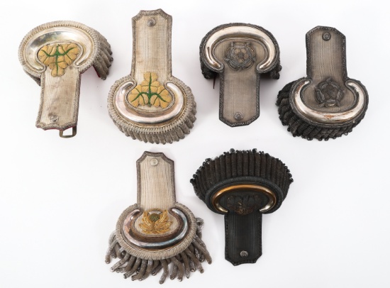 VICTORIAN BRITISH ARMY OFFICER DRESS EPAULETS LOT