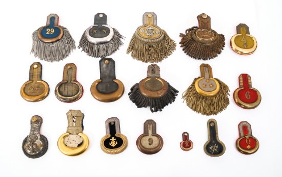 IMPERIAL GERMAN OFFICER DRESS EPAULETS LOT