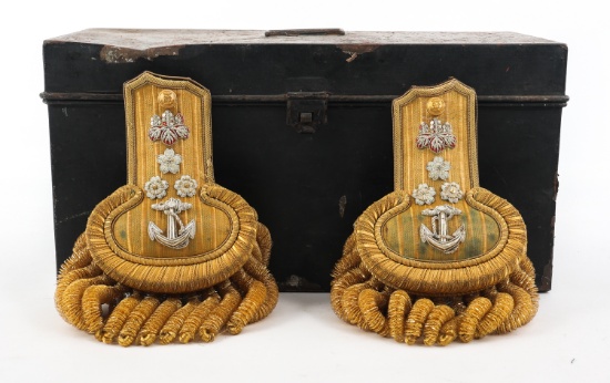WWI IMPERIAL JAPANESE NAVAL OFFICER EPAULETS SET