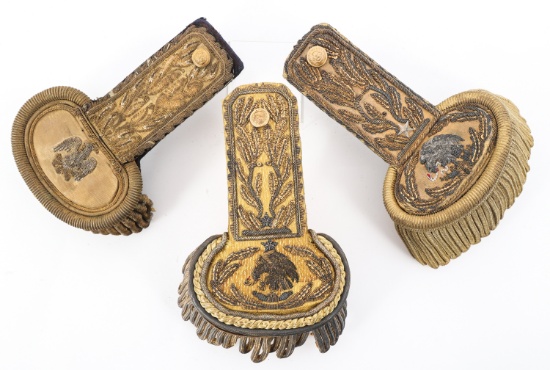 WWI MEXICAN ARMY GENERAL DRESS EPAULETS LOT