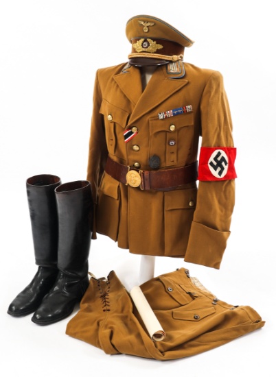 WWII GERMAN ORTSGRUPPE AMTESLEITER NSDAP UNIFORM