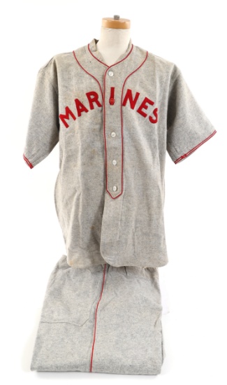 WWII USMC ROAD GAME BASEBALL UNIFORM & TROUSERS