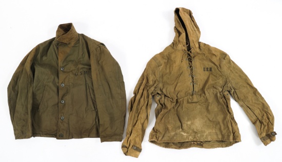 WWII US NAVY M41 JACKET & WET WEATHER PARKA