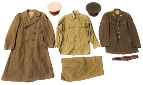 WWII US ARMY 36th INF & 101st AIRBORNE EM UNIFORMS