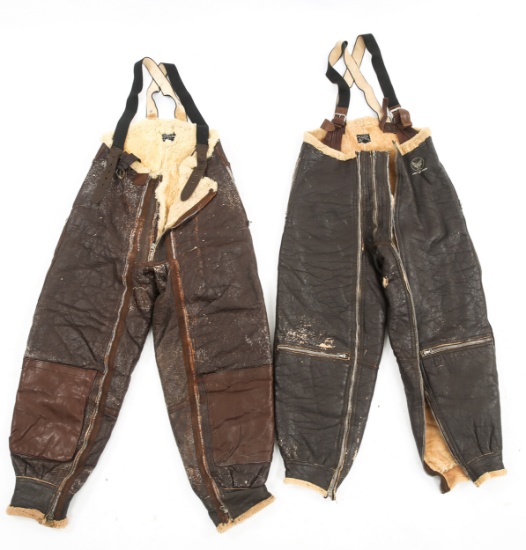 WWII US AAF TYPE A-3 & A-5 FLIGHT TROUSER LOT OF 2