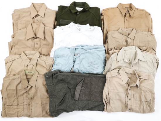 WWII - COLD WAR US KHAKI SHIRTS & MEDICAL BLOUSE