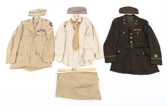 WWII - VIETNAM WAR US ARMY OFFICER UNIFORMS