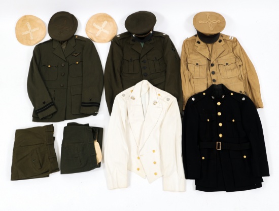 WWII - COLD WAR USN & USMC OFFICER DRESS UNIFORMS