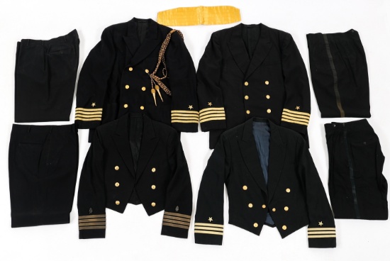 COLD WAR USN OFFICER DRESS & MESS DRESS UNIFORMS