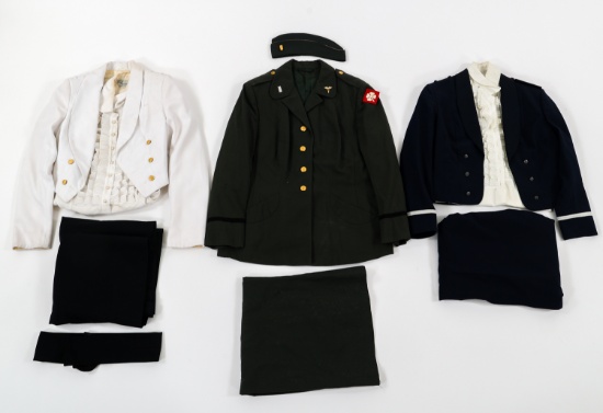 COLD WAR USAF WOMEN'S & ARMY NURSE DRESS UNIFORM