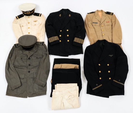 WWII - COLD WAR US NAVY & ACADEMY OFFICER UNIFORMS