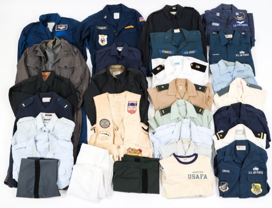 COLD WAR US ARMED FORCES UNIFORM LOT