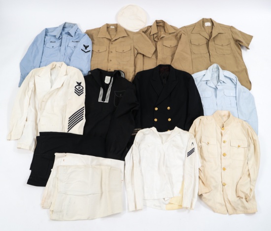 COLD WAR US NAVY TUNIC - SHIRT & UNIFORM LOT