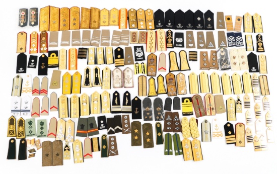 WORLD MILITARY EM / NCO / OFFICER SHOULDER BOARDS