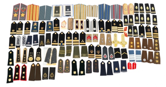 WORLD MILITARY ENLISTED TO OFFICER SHOULDER BOARDS
