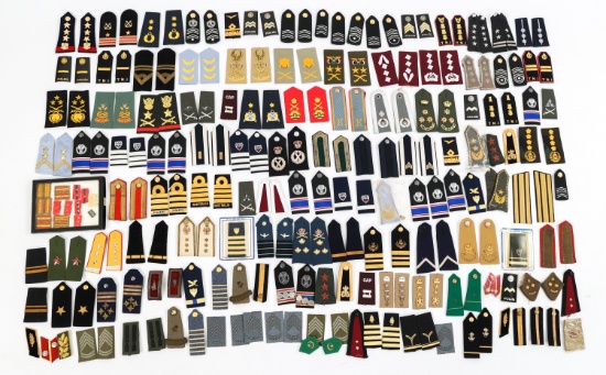 WORLD MILITARY ENLISTED TO OFFICER SHOULDER BOARDS