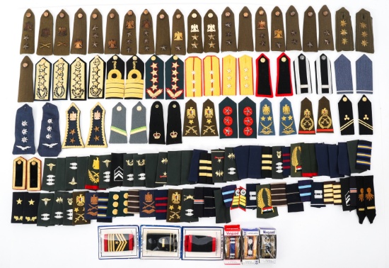 WORLD MILITARY ENLISTED TO OFFICER SHOULDER BOARDS