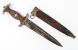 WWII GERMAN SA DRESS DAGGER BY RZM M7/80