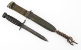 WWII US ARMY M4 BAYONET & SCABBARD BY IMPERIAL