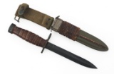 WWII US ARMY M4 BAYONET & SCABBARD BY CASE