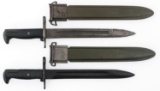 WWII US M1 BAYONETS WITH SCABBARDS LOT OF 2
