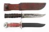 WWII - KOREA USN MARK 2 & KABAR CUSTOM KNIFE LOT