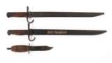 WWII JAPANESE TYPE 30 BAYONETS & USAF PILOT KNIFE