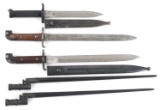 WWI - COLD WAR SWEDISH & HUNGARIAN BAYONET LOT
