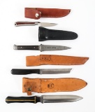 MODERN FIXED BLADE KNIVES WITH SHEATHS