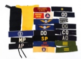 WWII - COLD WAR US ARMED FORCES ARMBAND & SCARF