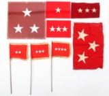 US REAR ADMIRAL & US ARMY GENERAL FLAGS & PLAQUES