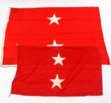 US NAVY REAR ADMIRAL FLAGS DATED 1927 LOT OF 2