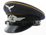 WWII GERMAN LUFTWAFFE EM / NCO's DRESS VISOR HAT