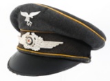 WWII GERMAN LUFTWAFFE EM / NCO's DRESS VISOR HAT