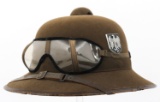 WWII GERMAN AFRIKA KORPS 2nd PATTERN PITH HELMET