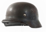 WWII GERMAN ARMY M35 CAMO COMBAT HELMET W/ DECAL