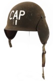 WWII US AAF M3 BOMBER CREW OFFICER FLAK HELEMT