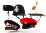 COLD WAR BRITISH MILITARY & SCOTLAND YARD HEADGEAR