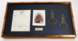 CIVIL WAR NAMED MEDICAL OFFICER EPAULETS