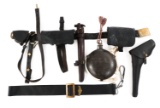 CIVIL WAR CAVALRY BELT & LEATHER ACCOUTREMENTS