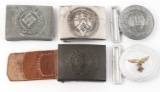 WWII GERMAN OFFICER & ENLISTED BELT BUCKLE LOT