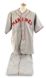WWII USMC ROAD GAME BASEBALL UNIFORM & TROUSERS