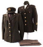 WWII US ARMY FEMALE MEDICAL & AAF OFFICER UNIFORMS