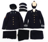 WWII US NAVY OFFICER & NCO WAVES UNIFORMS