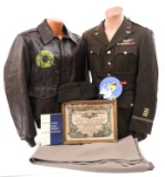 WWII USAAF A2 FLIGHT TRIBUTE JACKET OFF. UNIFORM