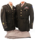 WWII US AAF & ARTILLERY OFFICER DRESS UNIFORMS