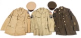 WWII US ARMY NCO UNIFORM TUNICS LOT OF 3